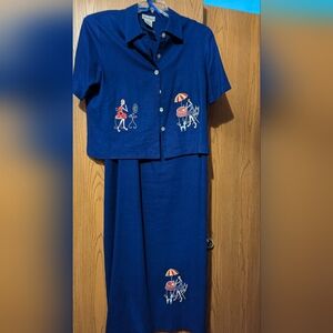 Ladies long dress with jacket. Ultra brand, size 14.